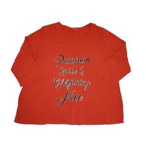 Women's Long Sleeve Pumpkin Spice Graphic‎ Top